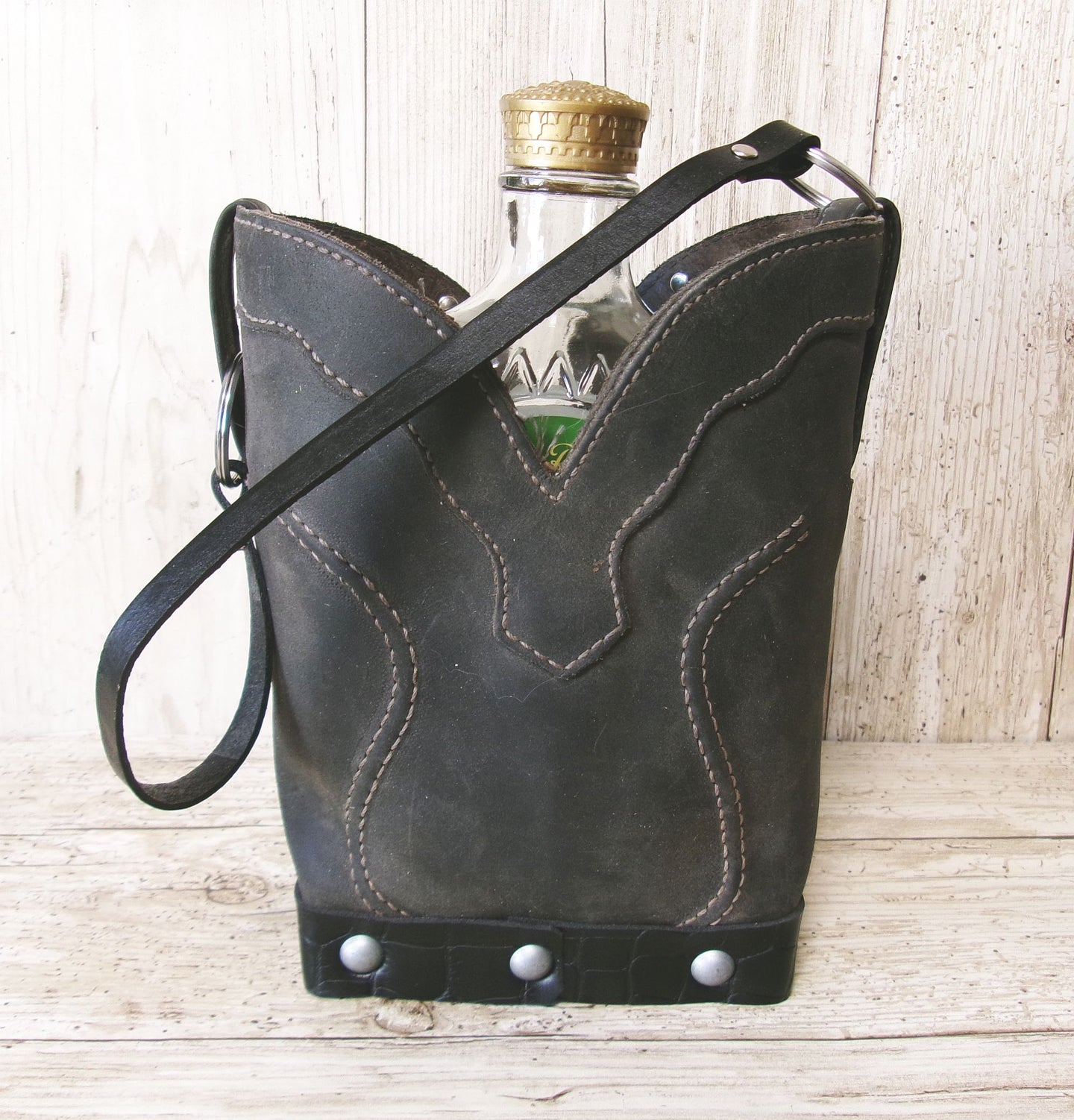 Cowboy Boot Whiskey Tote CR264